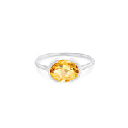 Bridget | Citrine Ring in Sterling Silver